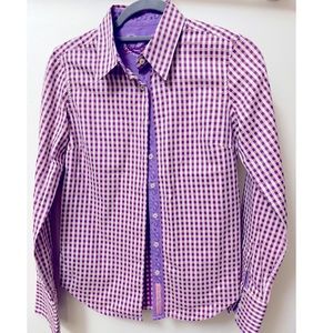 Robert Graham Purple Checkered Button Down Shirt